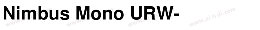 Nimbus Mono URW字体转换
